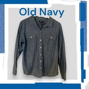 Button down polka dot XL